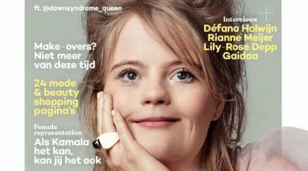 Joven influencer con síndrome de Down es portada de conocida revista de modas