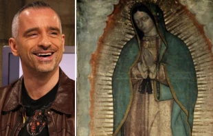 Eros Ramazzotti. Cru00e9dito: Flickr El Hormiguero (CC BY-ND 2.0) / Virgen de Guadalupe. Cru00e9dito: Dominio pu00fablico 