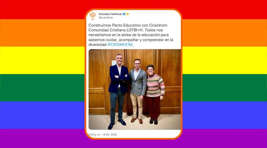 Escuelas Católicas, que agrupa a colegios católicos en España, publicita reunión con grupo LGBT. Crédito: Escuelas Católica / ACI Prensa?w=200&h=150