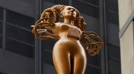 Instalan en tribunal de Nueva York una estatua “satánica” relacionada al aborto