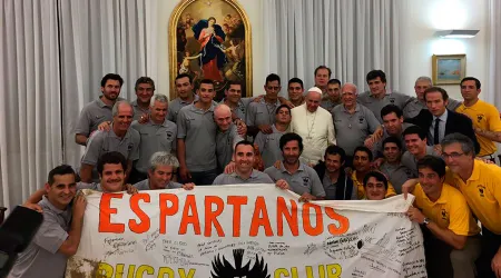 El Papa Francisco recibió a “Los Espartanos”, ex presos argentinos que juegan rugby