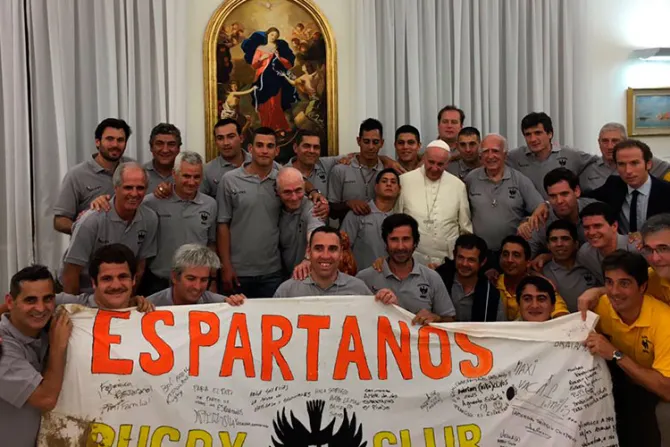 El Papa Francisco recibió a “Los Espartanos”, ex presos argentinos que juegan rugby