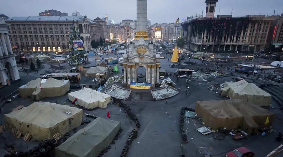 Revuelta del “Euromaidan”. Foto: Michael Kötter (CC BY-NC-SA 2.0)