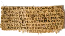 Papiro del supuesto "Evangelio de la esposa de Jesús". Foto: Dominio Público / Wikipedia.