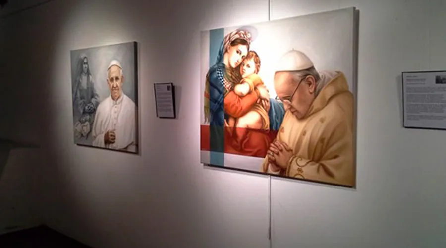 Exposición de cuadros del Papa Francisco. Foto: Mercedes Farina.?w=200&h=150