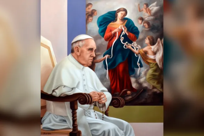 Presentan exposición de pinturas en homenaje al Papa Francisco