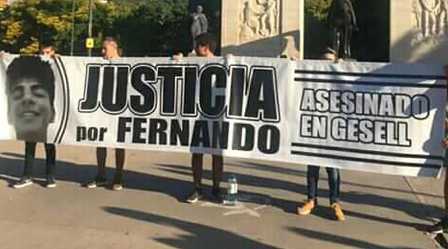 Manifestaciones por crimen de Fernando Báez. Crédito: Facebook Justicia para Fernando Báez Sosa