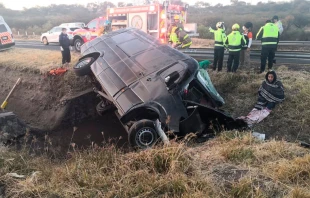 Accidente de tru00e1nsito que provocu00f3 la muerte de 13 peregrinos mexicano el 29 de enero 2022/ Cru00e9dito: Twitter de Unidad Estatal de Protecciu00f3n Civil y Bomberos Jalisco 