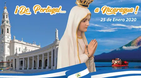 Imagen peregrina oficial de la Virgen de Fátima irá a Nicaragua por Jubileo Mariano