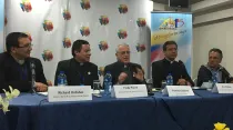Conferencia de prensa en Quito, Ecuador. Foto: David Ramos / ACI Prensa