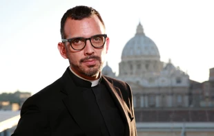 Responsable de comunicaciu00f3n del Papa en Chile, Felipe Herrera. Foto: Daniel Ibu00e1u00f1ez / ACI Prensa 