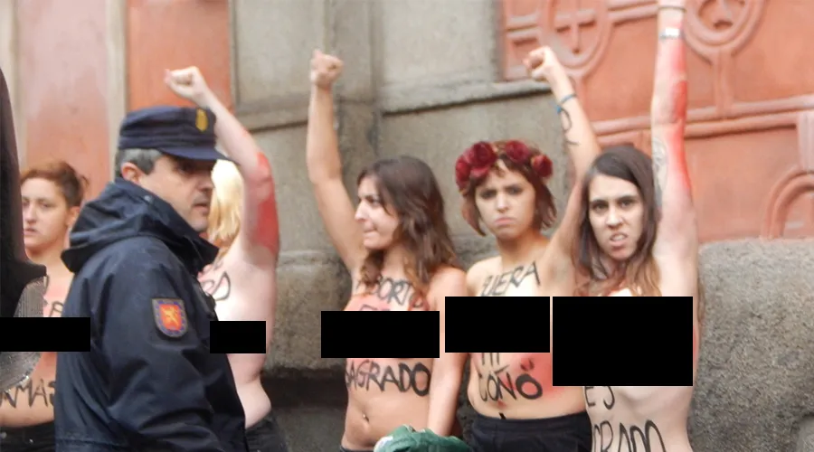 Integrantes de Femen en Madrid. Foto: Blanca Ruiz (ACI Prensa)?w=200&h=150