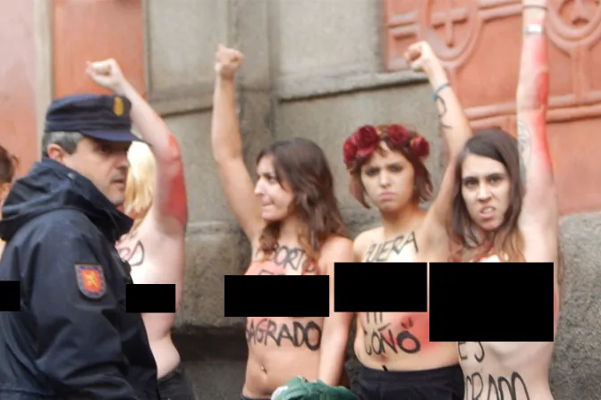 España: Absuelven a Femen que irrumpieron en marcha pro vida, habrá apelación 