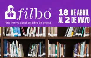 Logo de la Feria Internacional del Libro en Bogotu00e1 2023. Imagen de libros. Cru00e9dito: Ahmad Ardity en Pixabay 