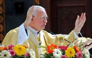 Mons. Fernando Su00e1enz Lacalle. Cru00e9dito: Arzobispado de San Salvador. 