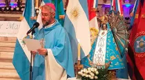 Mons. Jorge Eduardo Scheinig preside fiesta de la Virgen de Luján. Crédito: Captura Youtube.