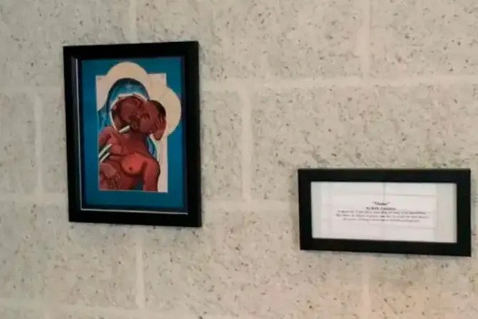 Roban otra polémica pintura vinculada a George Floyd en universidad católica