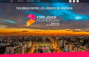 Sitio web del Foro Joven Panamericano (Captura de Pantalla) 