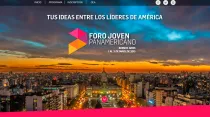 Sitio web del Foro Joven Panamericano (Captura de Pantalla)