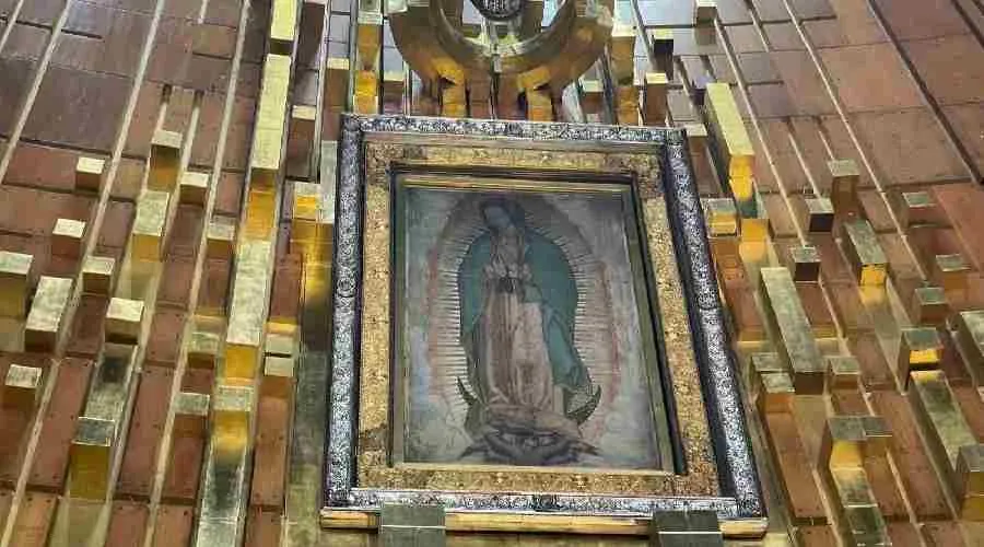 Imagen original de la Virgen de Guadalupe en su santuario. Crédito: David Ramos / ACI Prensa.?w=200&h=150