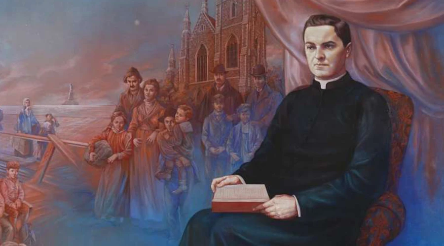 Retrato del P. Michele McGivney realizado por Antonella Capuccio. Crédito: Cortesía Caballeros de Colón. ?w=200&h=150