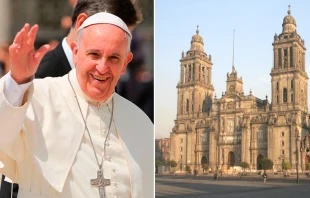 Foto :Papa Francisco y la Catedral de Mu00e9xico / Cru00e9dito :ACI Prensa - Wikipedia Carlos Martu00ednez Blando (CC-BY-SA-3.0) ACI Prensa - Wikipedia Carlos Martu00ednez Blando (CC-BY-SA-3.0)