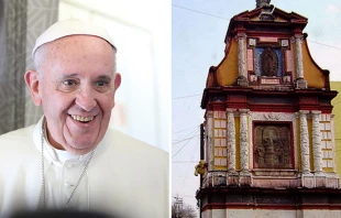 Foto : El Papa Francisco y la Calzada de los Misterios en Ciudad de Mu00e9xico / Cru00e9dito: Alan Holdren (ACI Prensa) y Wikipedia - Protoplasma Kid (CC-BY-SA-4) 