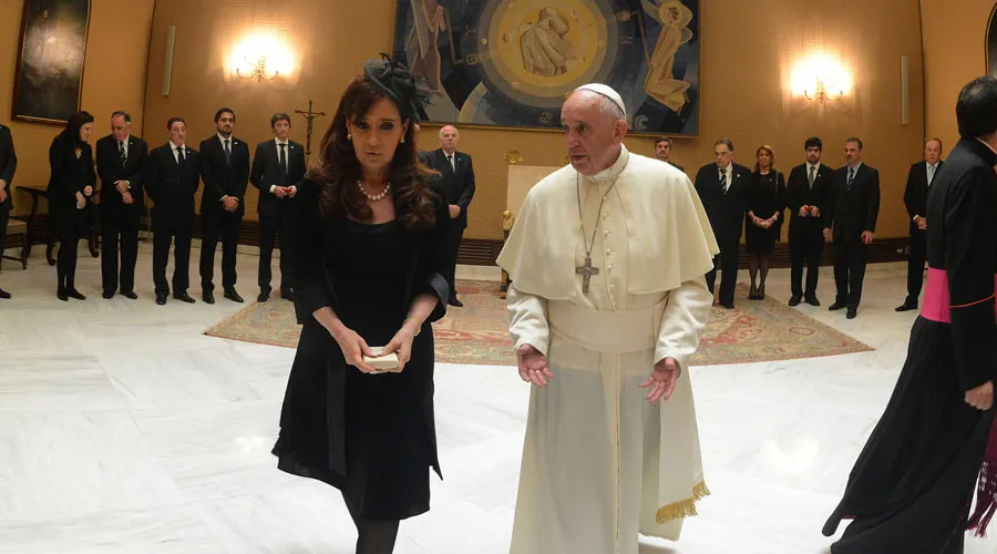 Cristina Fernández y el Papa Francisco (imagen referencial) / Foto: Presidencia de Argentina