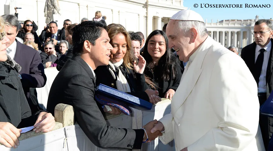 Encuentro del Papa Francisco con Diego Martínez. Foto: L'Osservatore Romano.?w=200&h=150