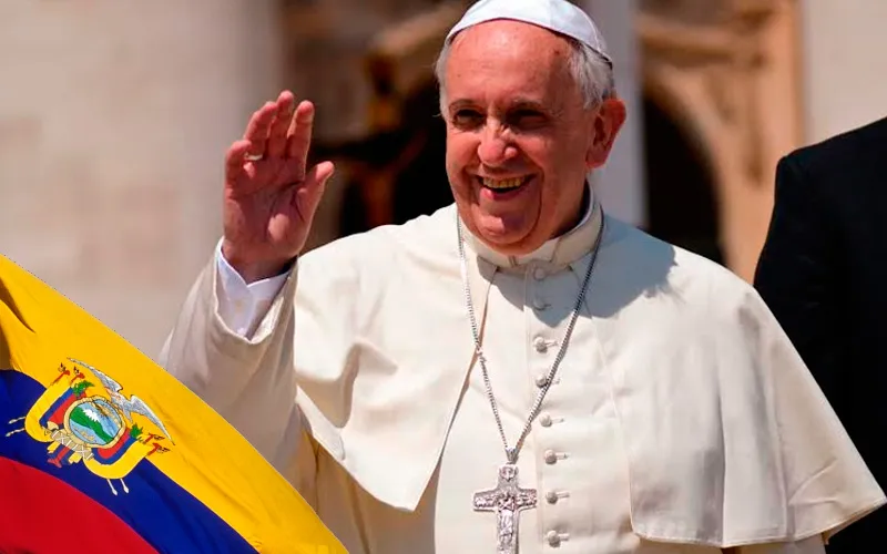 Papa Francisco. Foto de bandera de Ecuador: Anvitaro (CC_BY-NC-SA_2.0)?w=200&h=150