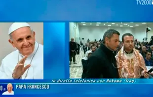 Papa Francisco llama por teléfono a cristianos iraquíes por Navidad / Foto: Captura Youtube 