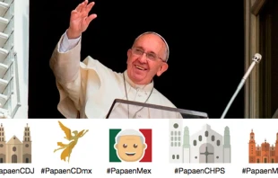 Papa Francisco. Foto: L'Osservatore Romano / Emojis de Twitter. 