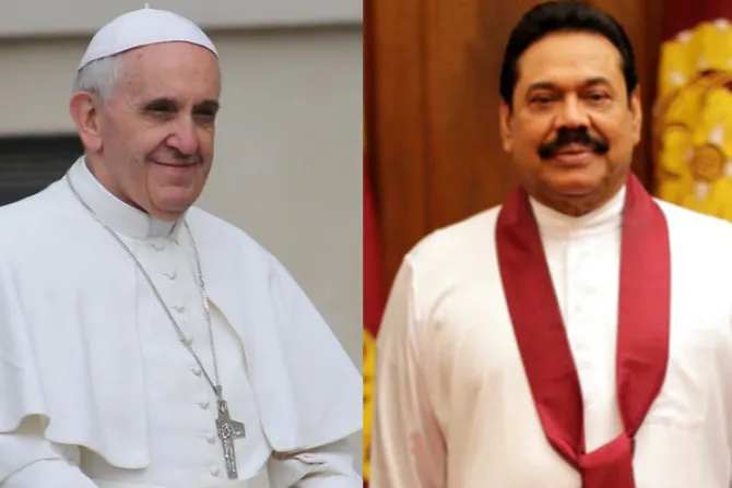 El Papa Francisco recibe al presidente de Sri Lanka