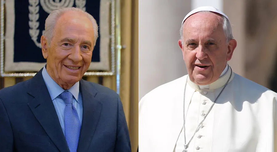 Shimon Peres y el Papa Francisco / Foto: Flickr Mark Neiman (CC-BY-SA-2.0) - Joaquin Peiro (ACI Prensa)