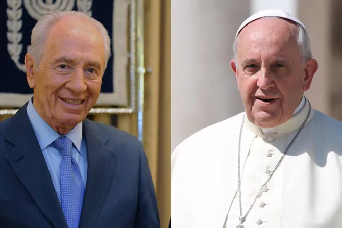 Papa Francisco dialoga con Shimon Peres sobre papel de la religión a favor de la paz