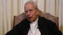 Mons. ​​Francisco Raúl Villalobos Padilla, Obispo Emérito de Saltillo. Crédito: Captura de video / Diócesis de Saltillo.