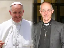 Papa Francisco y Justin Welby / Foto: ACI Prensa y Wikipedia