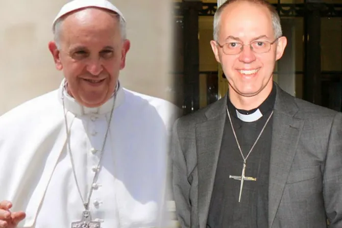 Papa Francisco a líder anglicano: Grandes santos muestran que los cristianos tenemos una raíz común