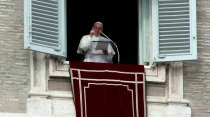 El Papa en el u00e1ngelus. Foto: Alexey Gotovsky