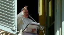 El Papa Francisco en el u00c1ngelus de hoy. Captura Youtube