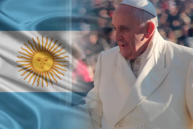 Selección argentina le regala al Papa Francisco camiseta autografiada