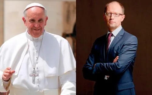 Papa Francisco y Arseni Yatseniuk / Foto: Ybilyk (CC-BY-SA-3.0)?w=200&h=150