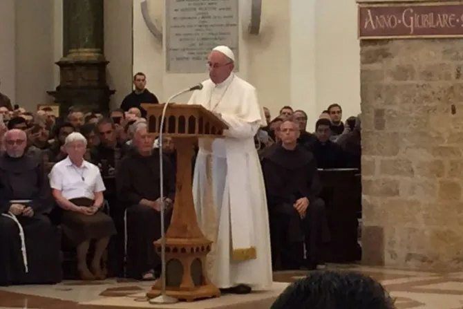 VIDEO y TEXTO: Meditación del Papa en la Basílica de Santa María de los Ángeles en Asís