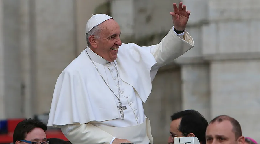 Papa Francisco en Audiencia General de hoy. Foto: Bohumil Petrik / ACI Prensa.
