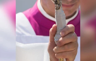Detalle del bu00e1culo del Papa Francisco. Foto: Andreas Du00fcren / ACI Prensa. 
