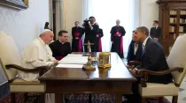 Papa Francisco y Barack Obama en encuentro en el Vaticano. Foto: Pete Souza / Foto oficial de la Casa Blanca.