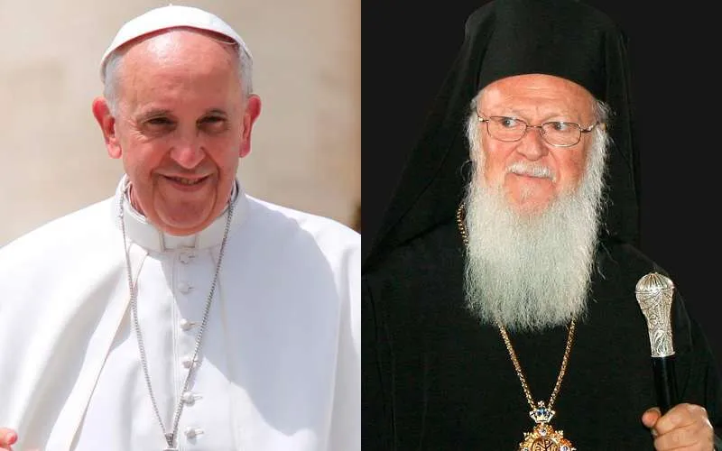 El Papa Francisco y el Patriarca Bartolomé. Foto: ACI Prensa / Kostisl (CC-BY-3.0)?w=200&h=150