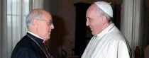 Mons. Ricardo Blázquez Pérez y el Papa Francisco. Foto: Conferencia Episcopal Española