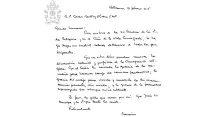 Carta del Papa Francisco a los religiosos de España