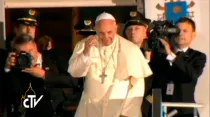 El Papa Francisco se despide de Tierra Santa (Captura Youtube CTV)